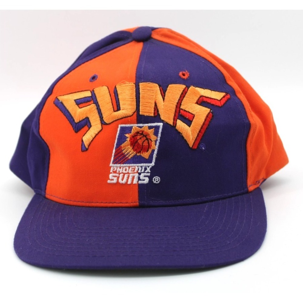 Phoenix Suns Hat Adjustable NBA Official Tag Snap Back AJD Color Block 90s